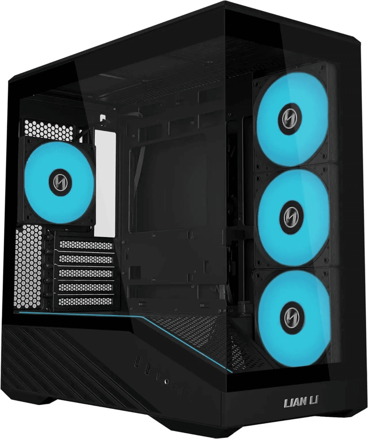 Representative black RGB airflow gaming PC case for the Performance Gaming PC